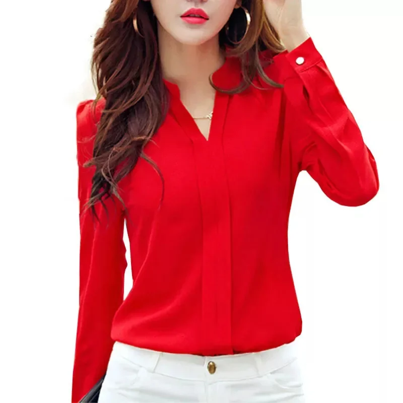 Long Sleeve Shirt Women Clothing Fashion Slim Blou...