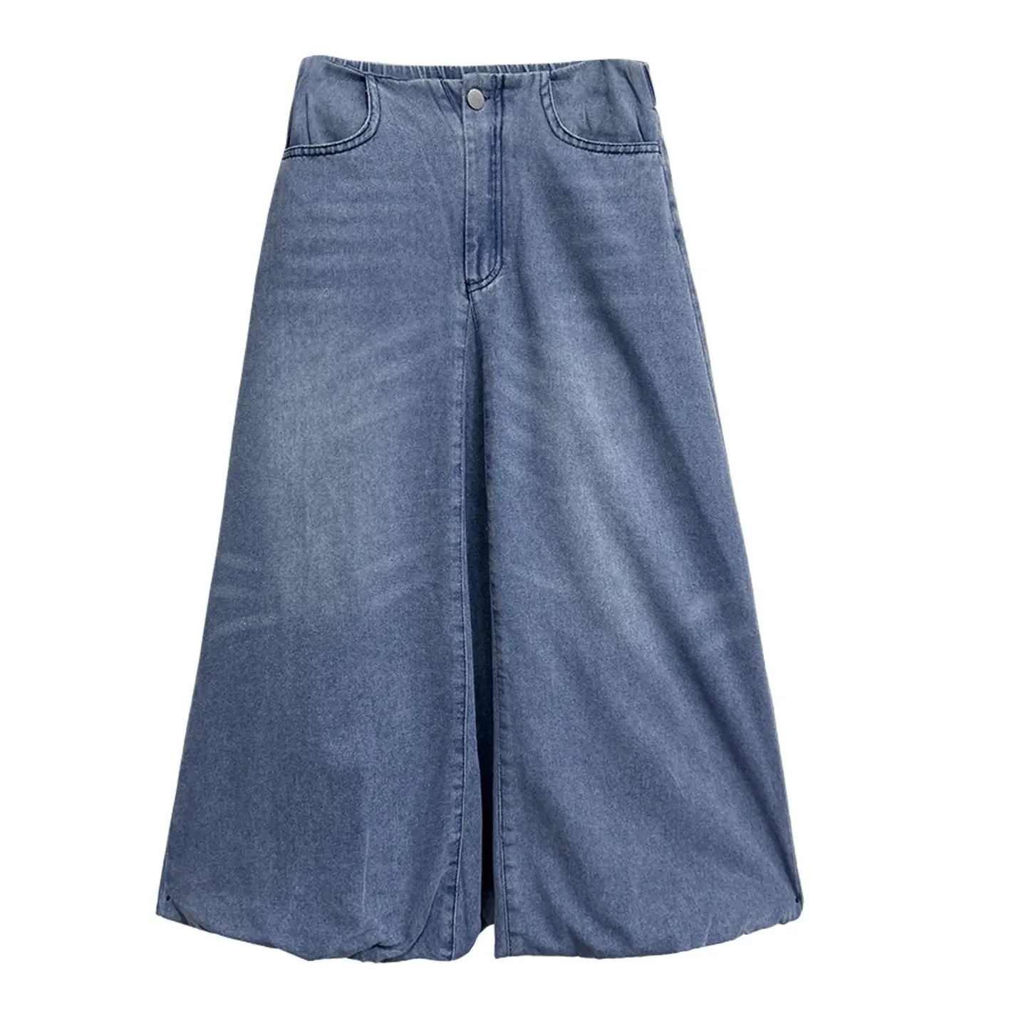 Women's High-Waist Denim Skirt Women ...