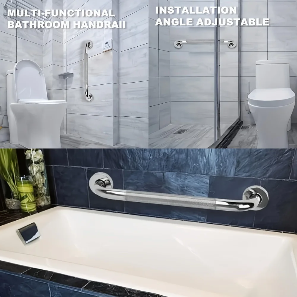 Shower Grab Bar 2 Pack Bathroom Safety Handle Anti...
