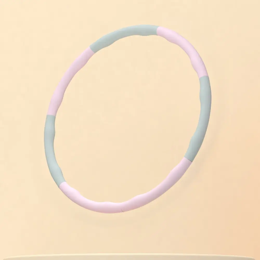 Anti-Slip Adjustable Circle Exercise Hoop Detachable Fitness Hoop For Core Workout Waist Toning Low-Impact Cardio