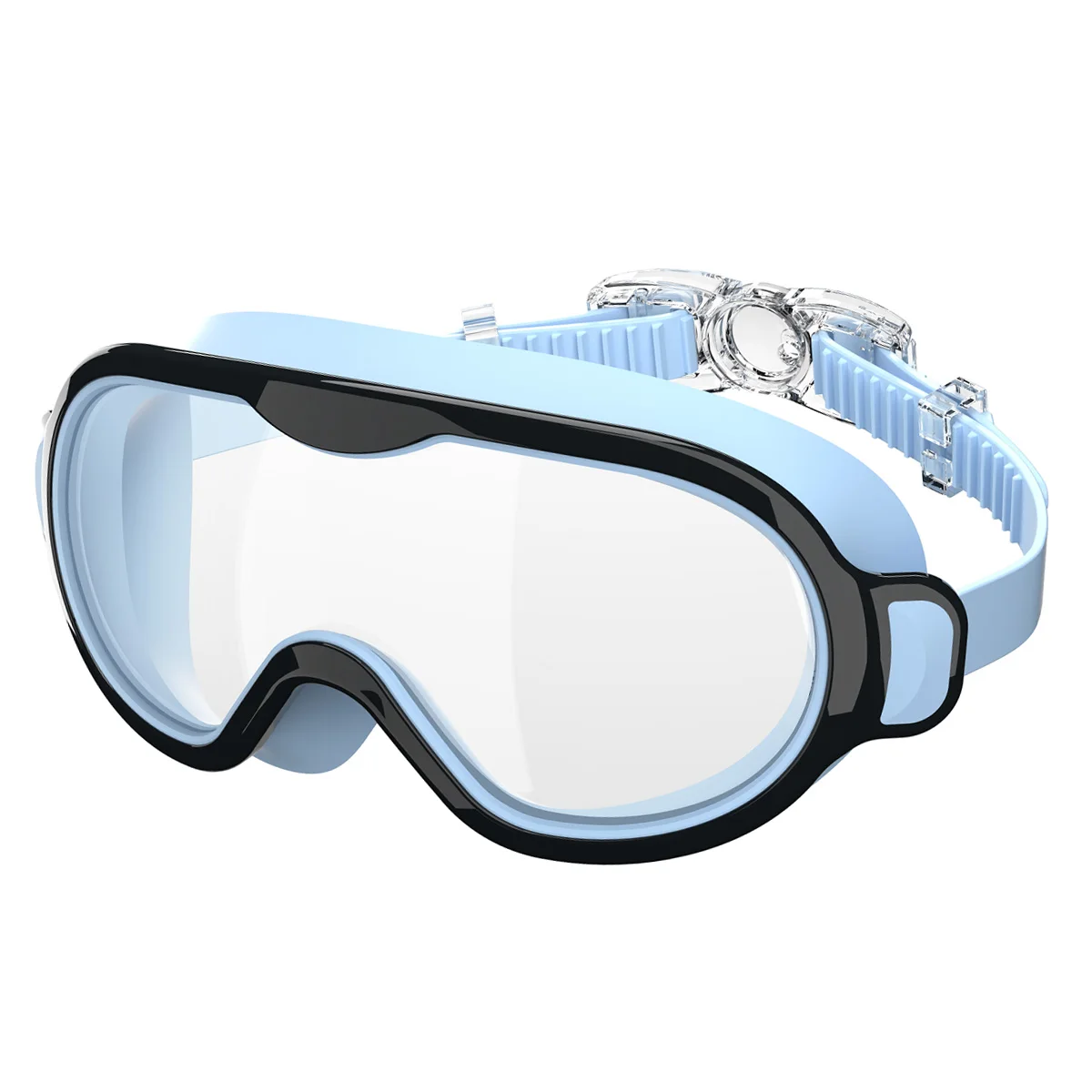 Swimming Goggles Large Frame No Leaking Waterproof Wide View Clear Vision Anti-Fog