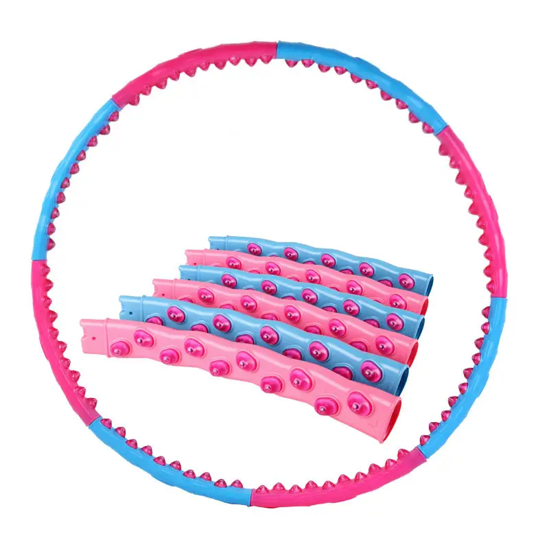 Double Row Magnetite Fitness Hoop Exercise Workout Sport Hoop Easy To Install Receive An Abdomen Slender Waist