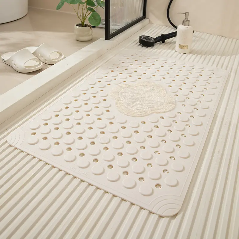Shower Anti Slip Mat With Suction Cups For Exfolia...