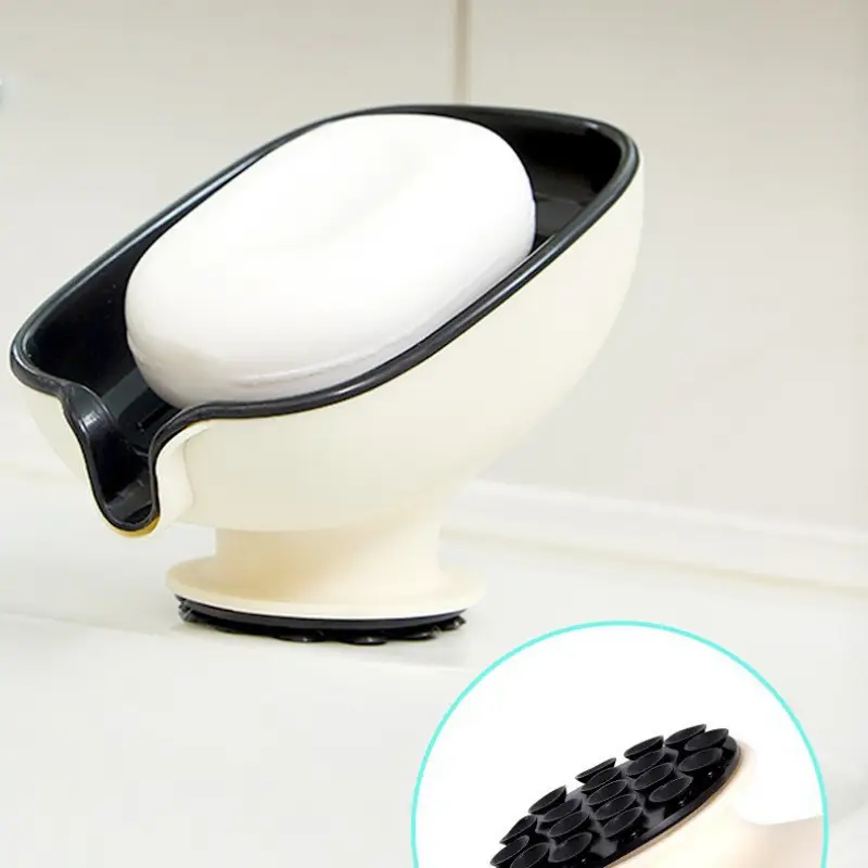 Lightweight Household Suction Cup Soap Dish With Drainage, Drill-Free Soap Holder