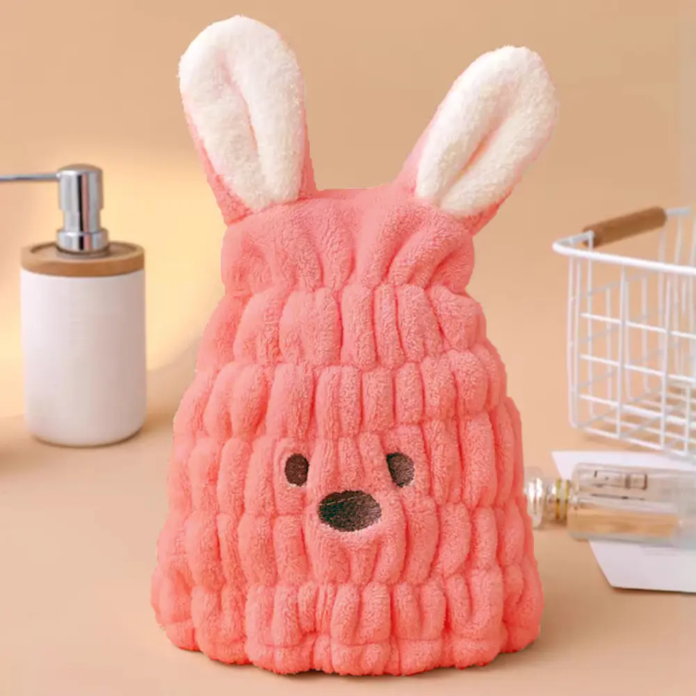 Ultra Fine Fiber Kids Dry Hair Cap Soft Absorbent ...