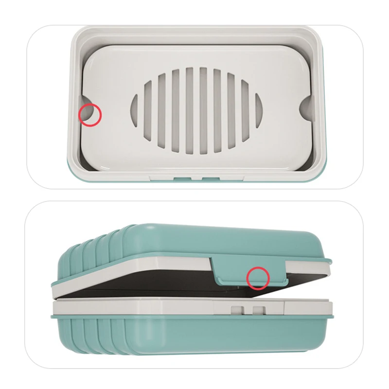 Soap Holder Storage Box With Lid Portable Travel Soap Container