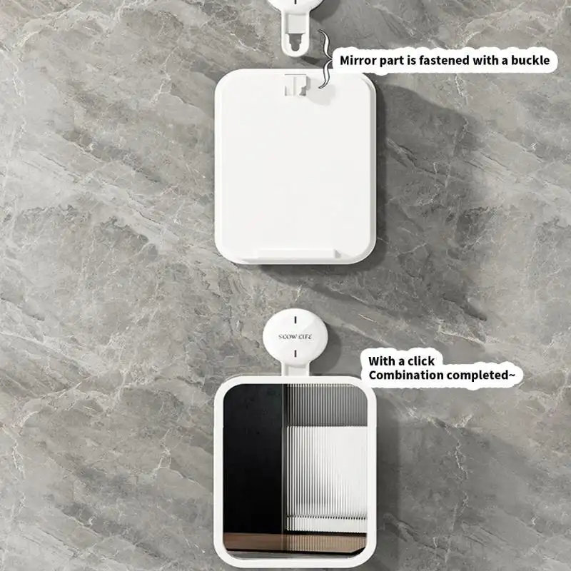 Bathroom Suction Cup Shower Mirror And Wall Mirror