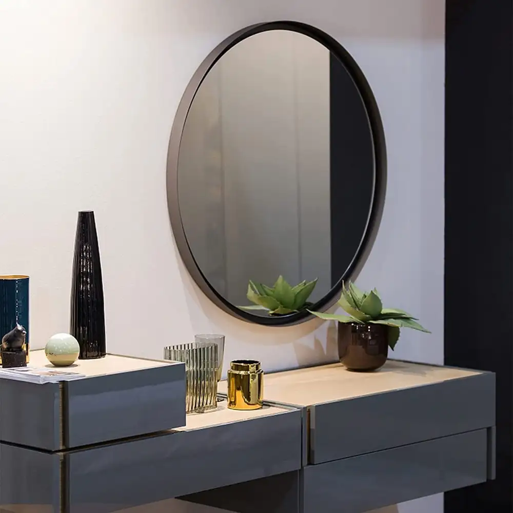 Round Wall-Mounted Bathroom Vanity Mirror