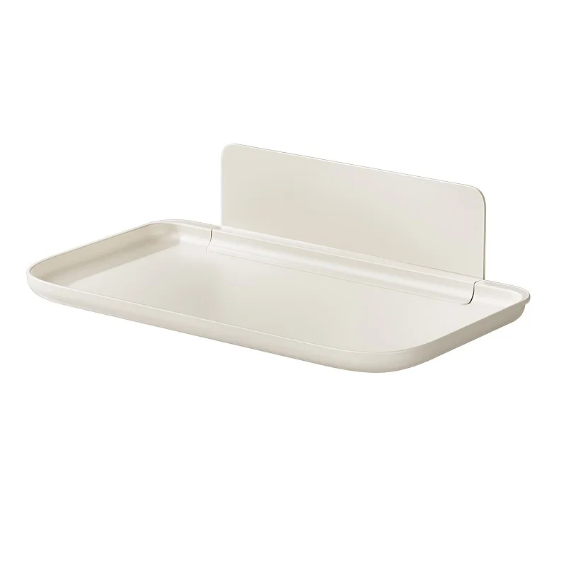 Plastic Non Porous Wall Rack Saves Space For Bathr...