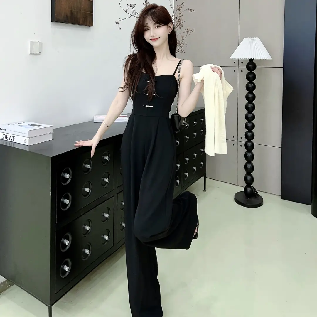 Women's Jumpsuit Straight Leg Wide-Leg Pants