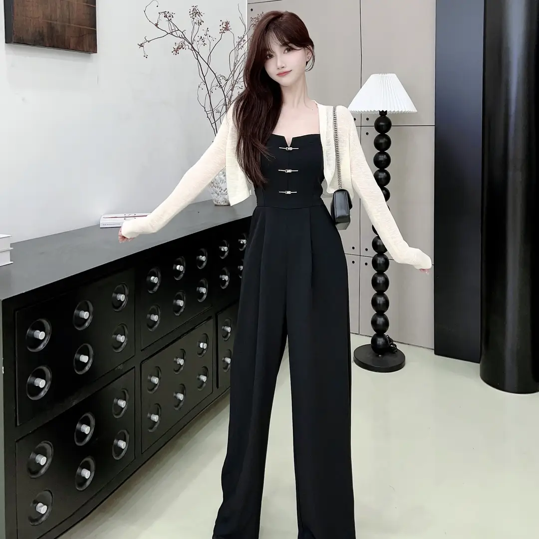 Women's Jumpsuit Straight Leg Wide-Leg Pants