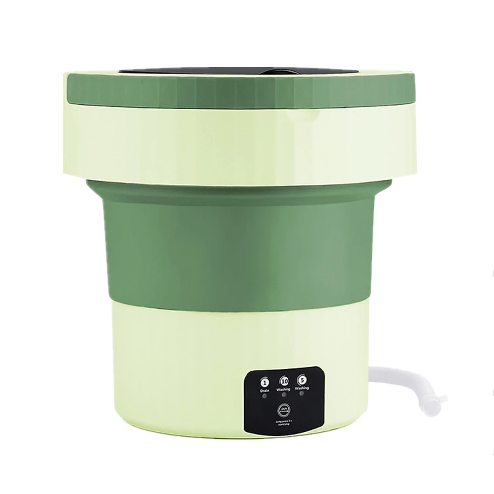 Small Folding Washing Machine Portable Washing Machine Automatic Modes Laundry Clothes Laundry Bucket Washing Machine