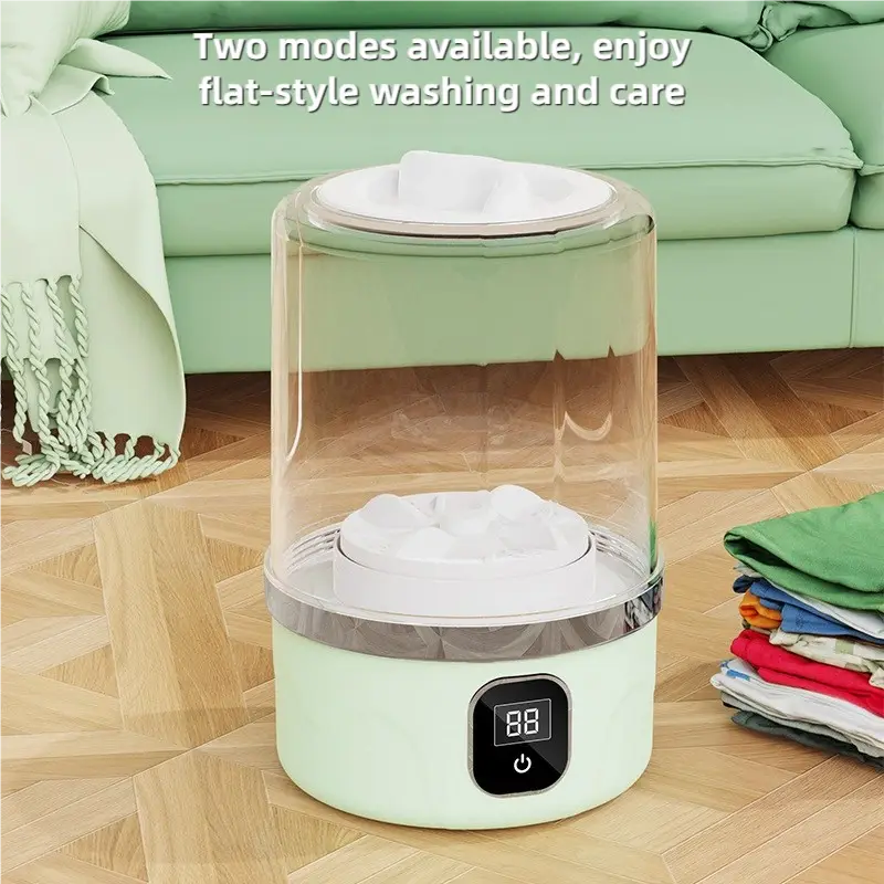 Portable Wireless Washing Machine Compact Laundry Equipment Clothing Cleaning Tool