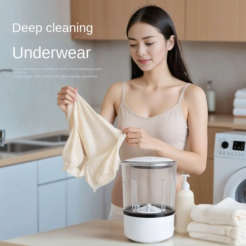 Washing Machine Portable Underwear Cleaner Fully Automatic Socks Washing Machine Dehydratable Laundry Bucket