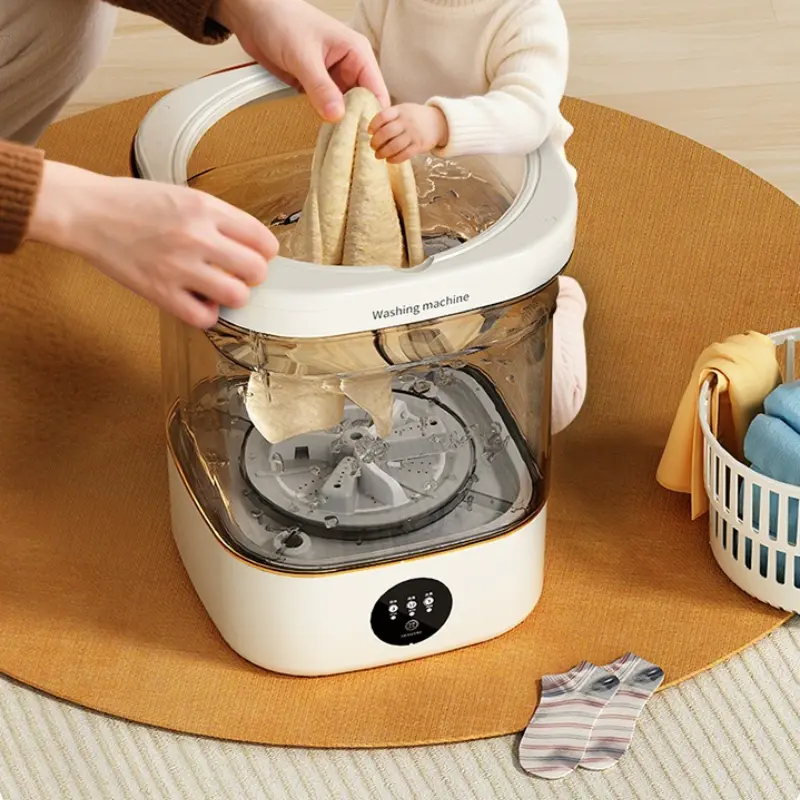 Mini Electric Washing Machine for Home Student Dormitory Underwear Cleaner Socks Washing Machine