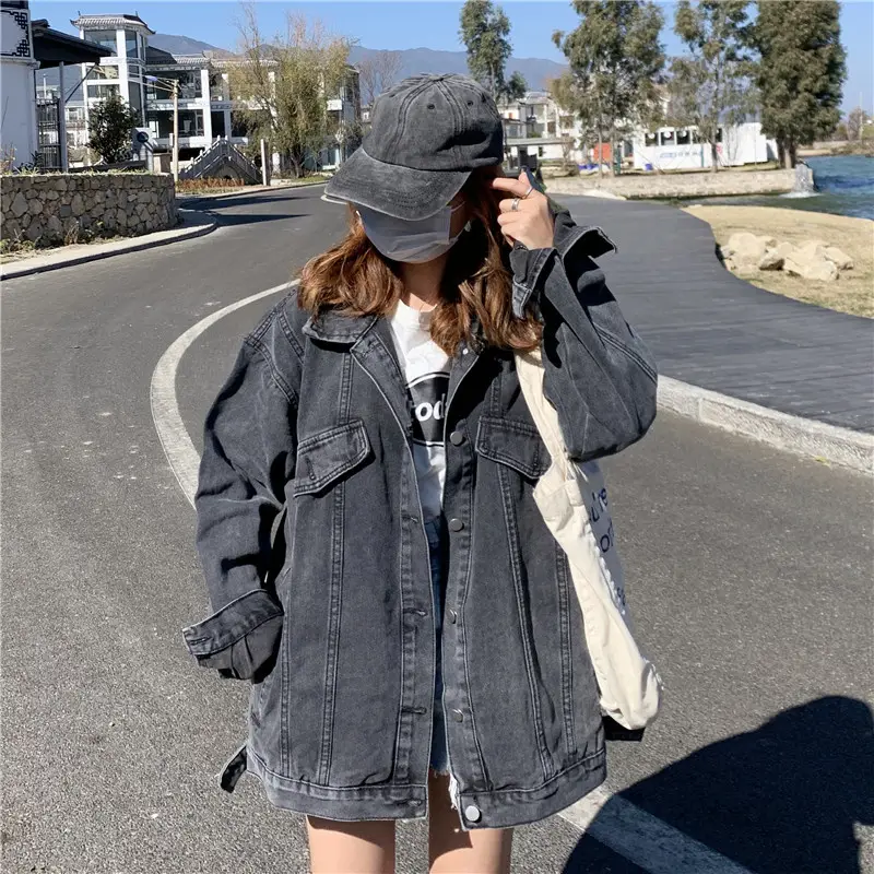 Loose All-match Denim Coat Female Thin Jacket Top