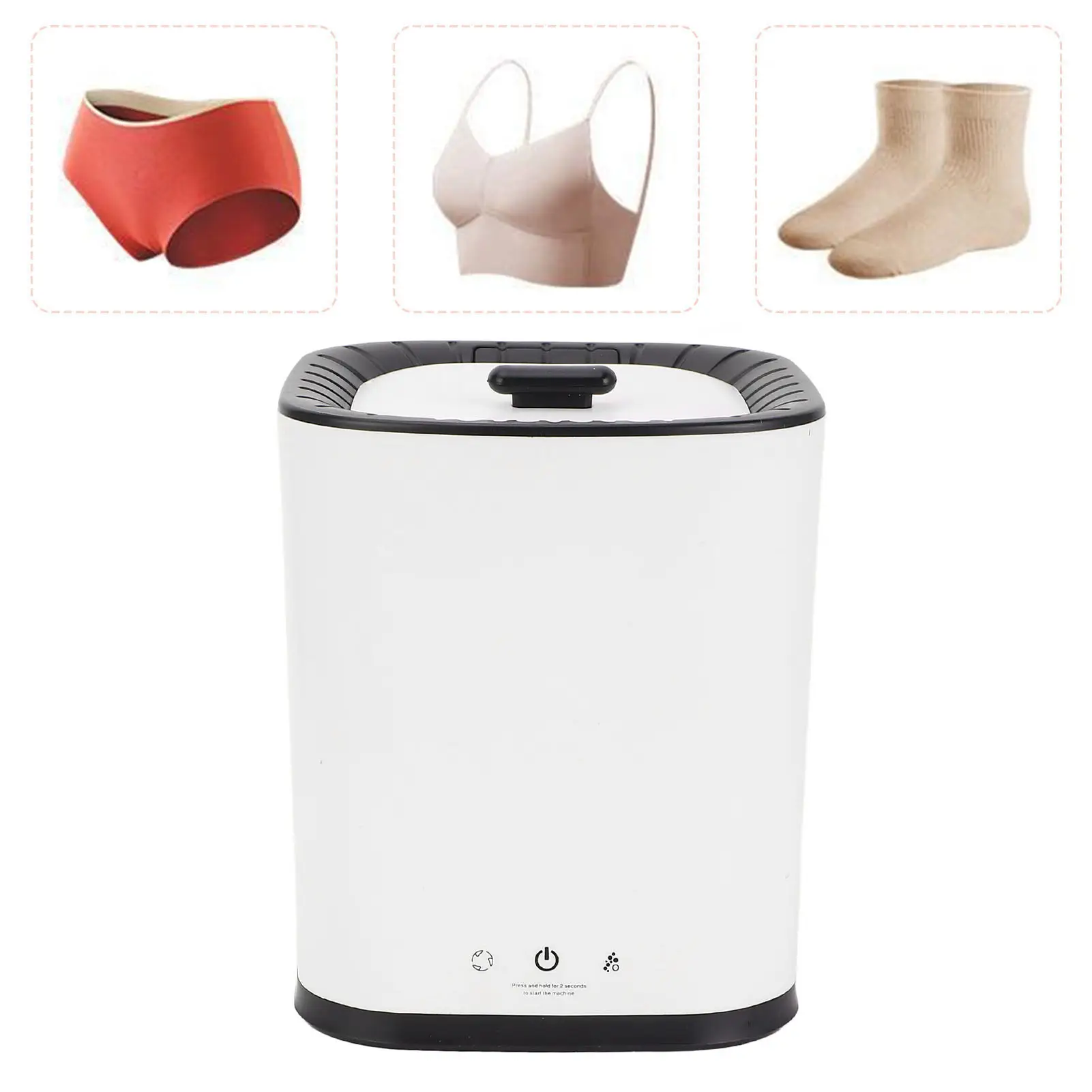 Portable Washing Machine Automatic Efficient Cleaning Quiet Mini Washer for Sock Underwear