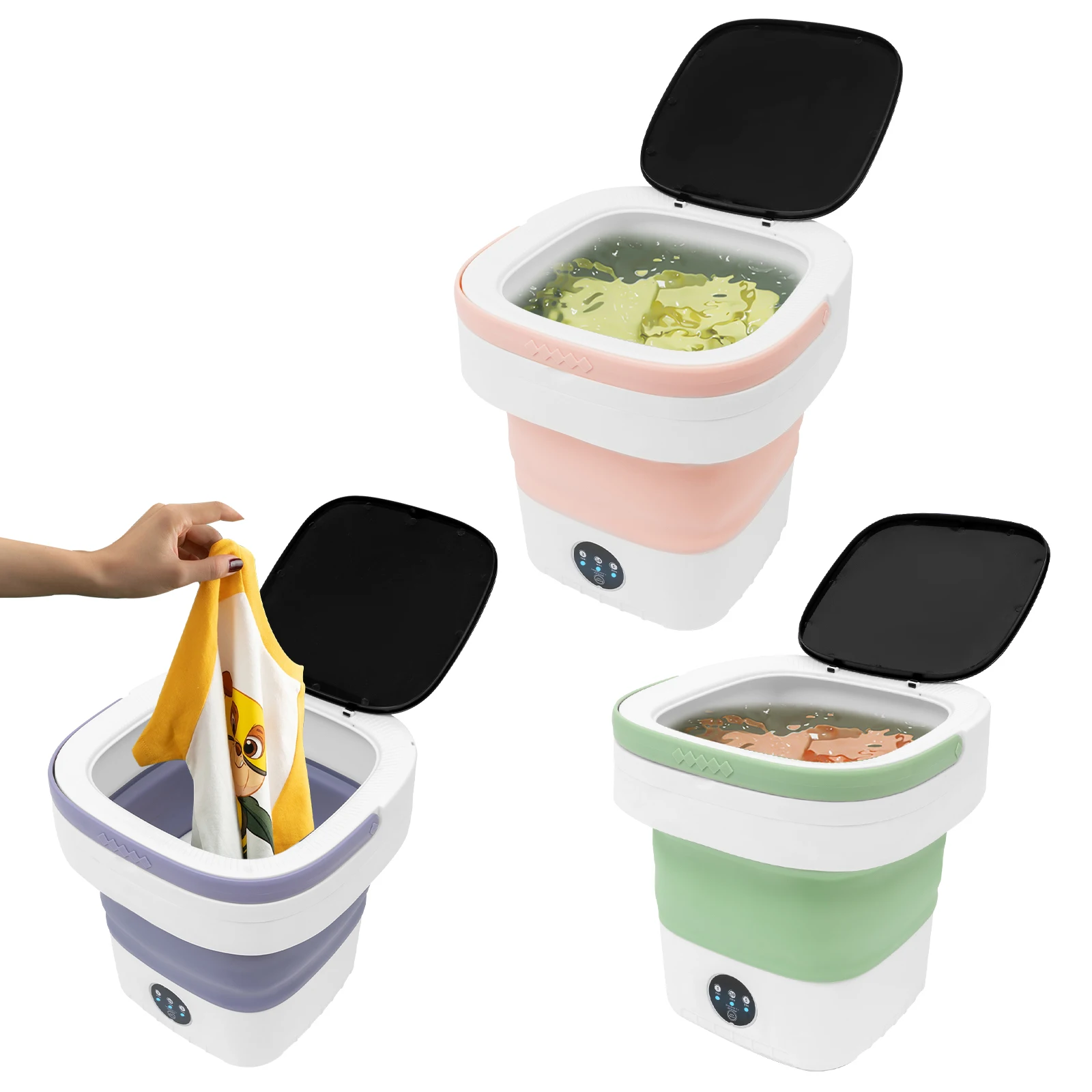 Mini Foldable Washing Machine Pure Copper Motor 3 ...