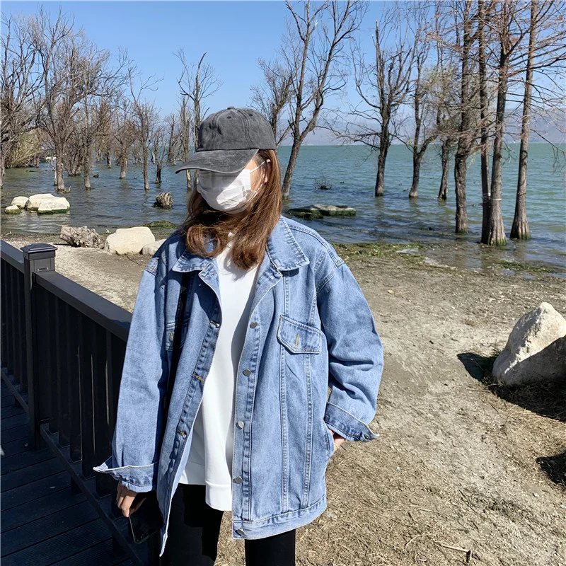 Loose All-match Denim Coat Female Thin Jacket Top