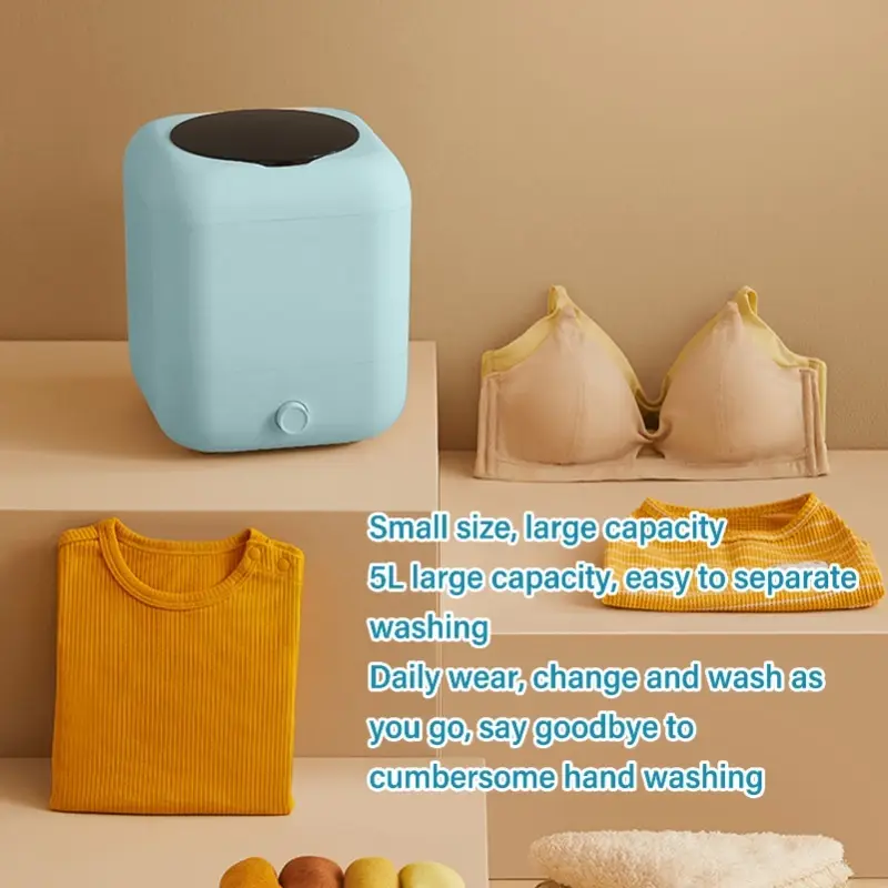 Automatic Portable Washing Machine Mini Laundry Washer 3 Gear Timer