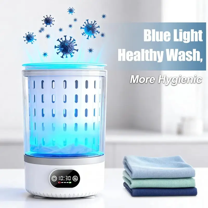 Mini Washing Machine 3 In 1 Portable Washing and Spin Dry Drain Washing Machine Small Washer