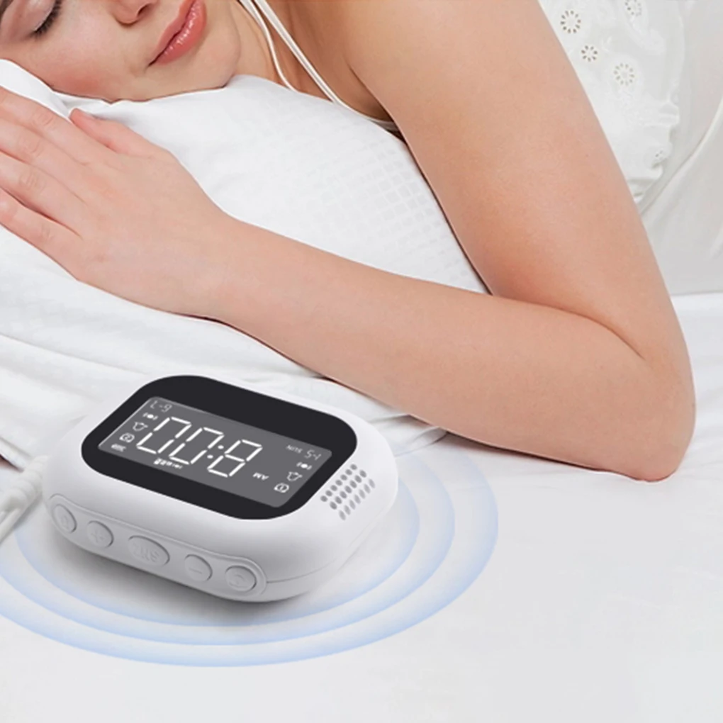 LED Display Vibration Alarm Clock Rechargeable Noise Natural Sound Multifunctional Clock