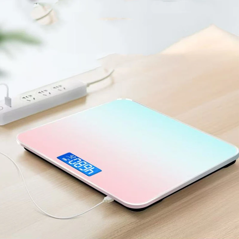 Gradient Color Smart Electronic Scale With Digital Display.
