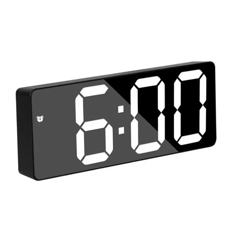 Mirror Digital Alarm Clock Anti-Disturb Mode Voice...