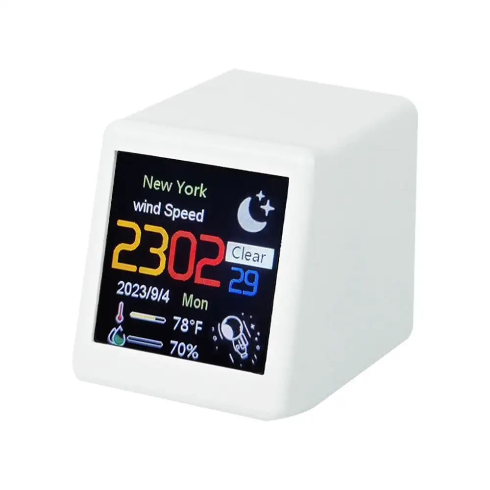 Small Portable Smart Wifi Time Digital Alarm Clock...