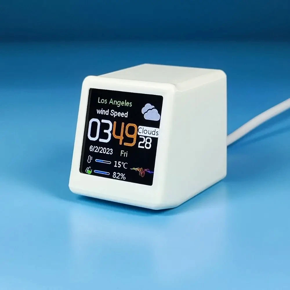 Small Portable Smart Wifi Time Digital Alarm Clock Home Desktop Decoration