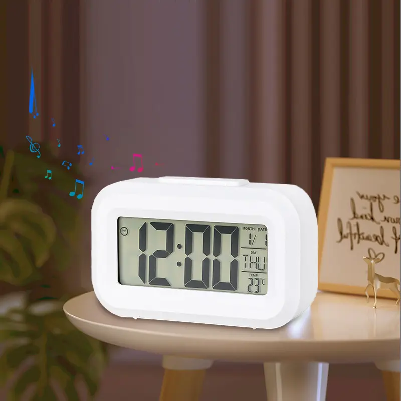 Smart Clock Alarm Clock Desktop Silent Bedside Electronic Small Alarm Clock