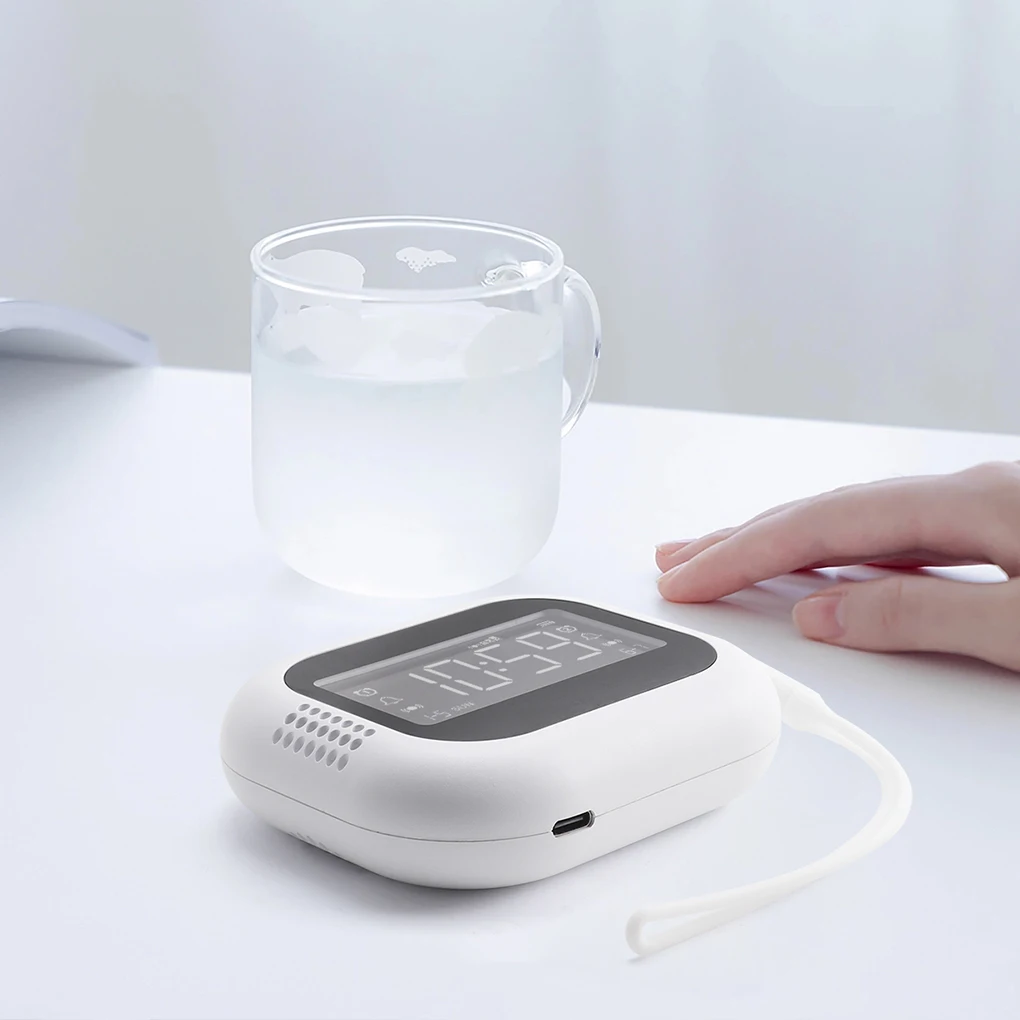 LED Display Vibration Alarm Clock Rechargeable Noi...