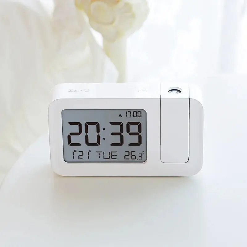 Rechargeable LED Digital Projection Alarm Clock wi...