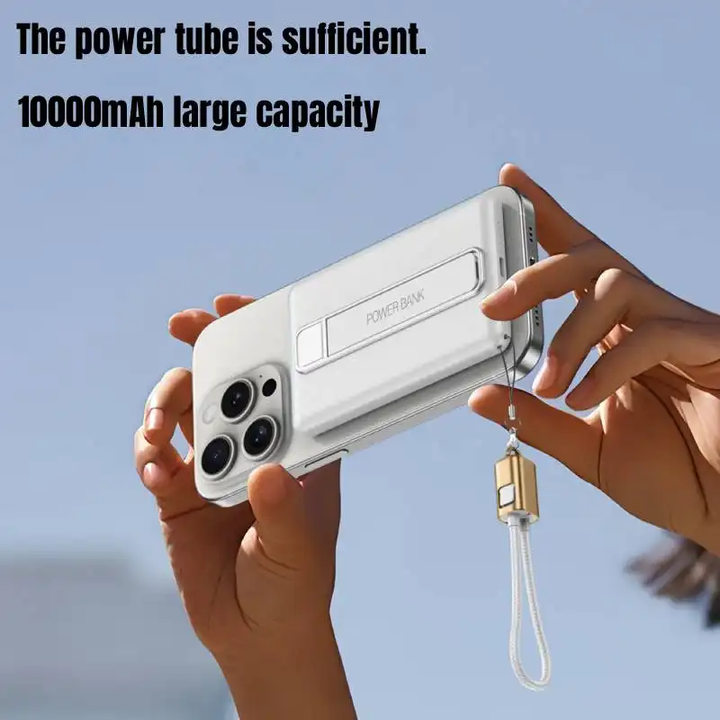 3-in-1 Magnetic Wireless Charger Ultra Slim Power Bank