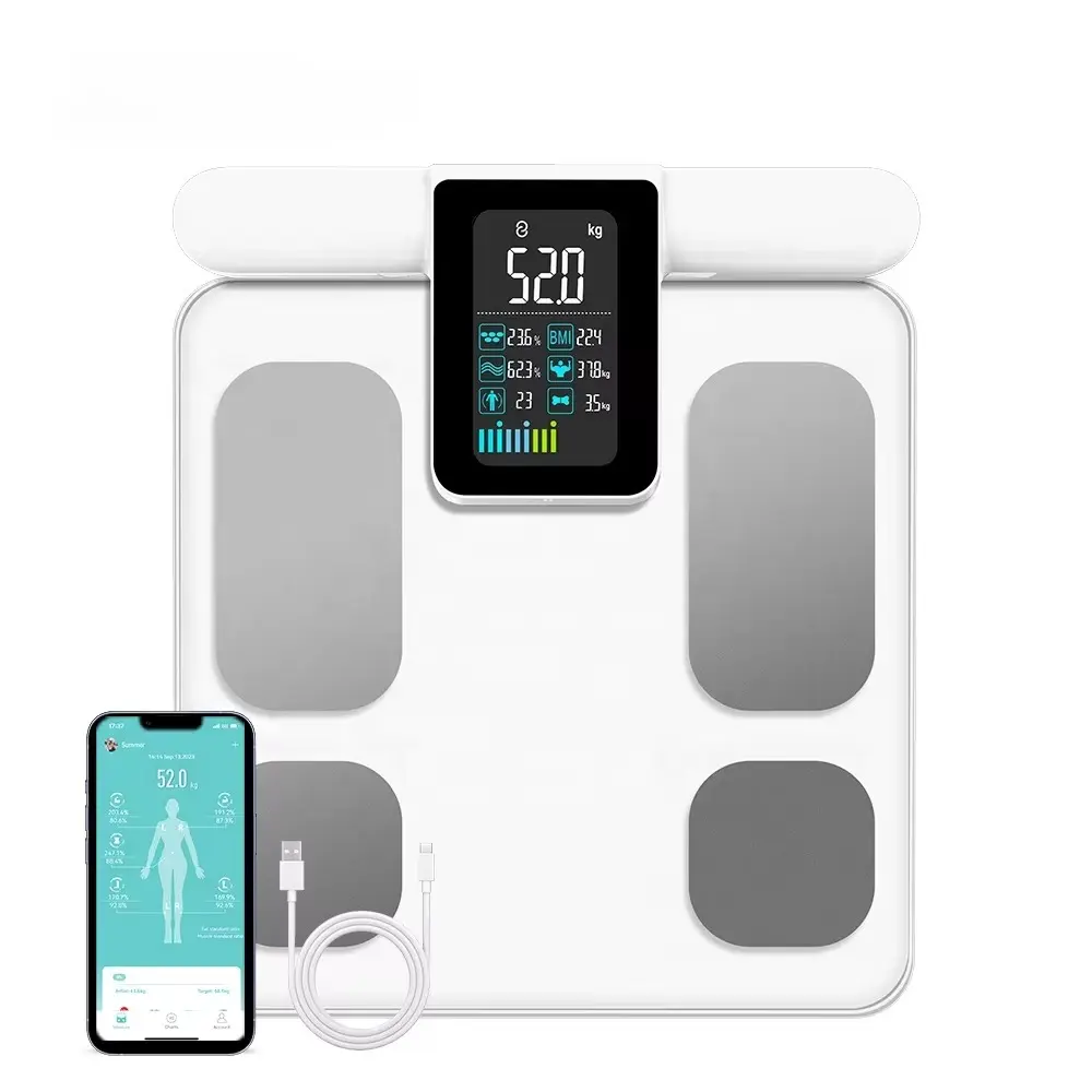 Eight-Electrode Body Fat Scale For Home Use