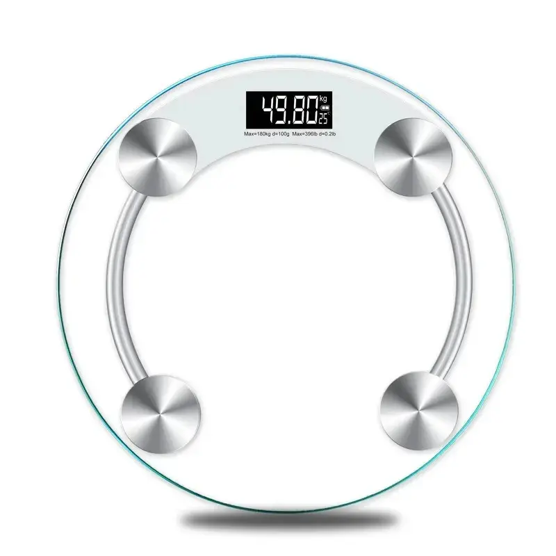 Digital Scale, Round Transparent Weight Scale