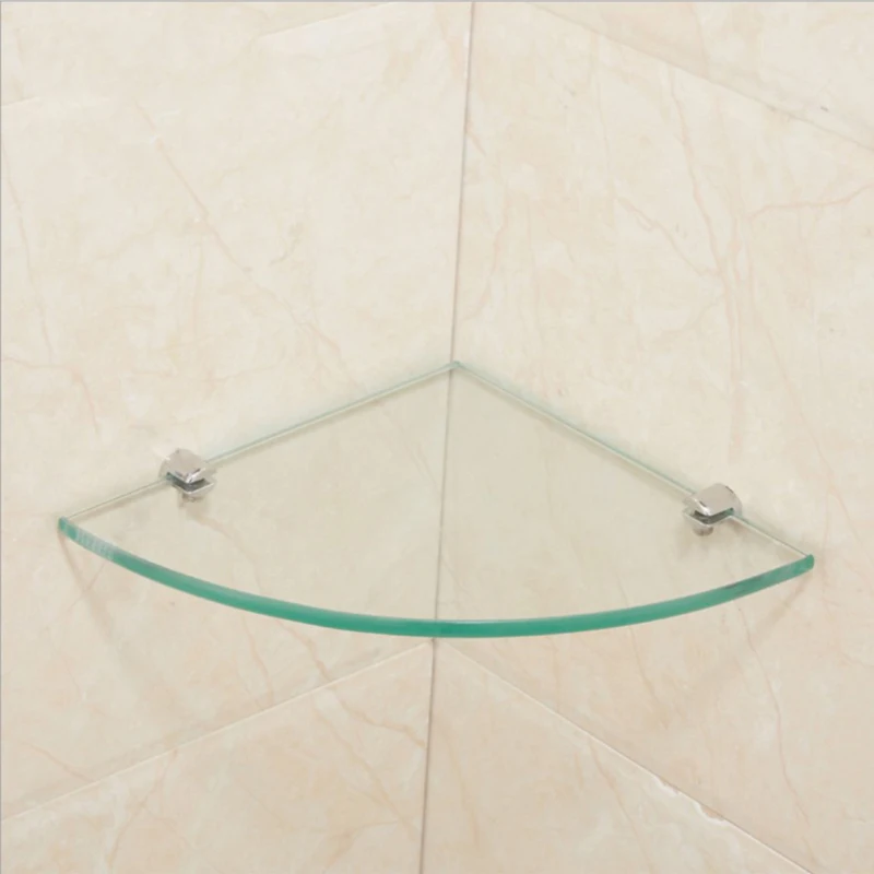 Glass Corner Shelf Triangle Convenient Useful Bath...