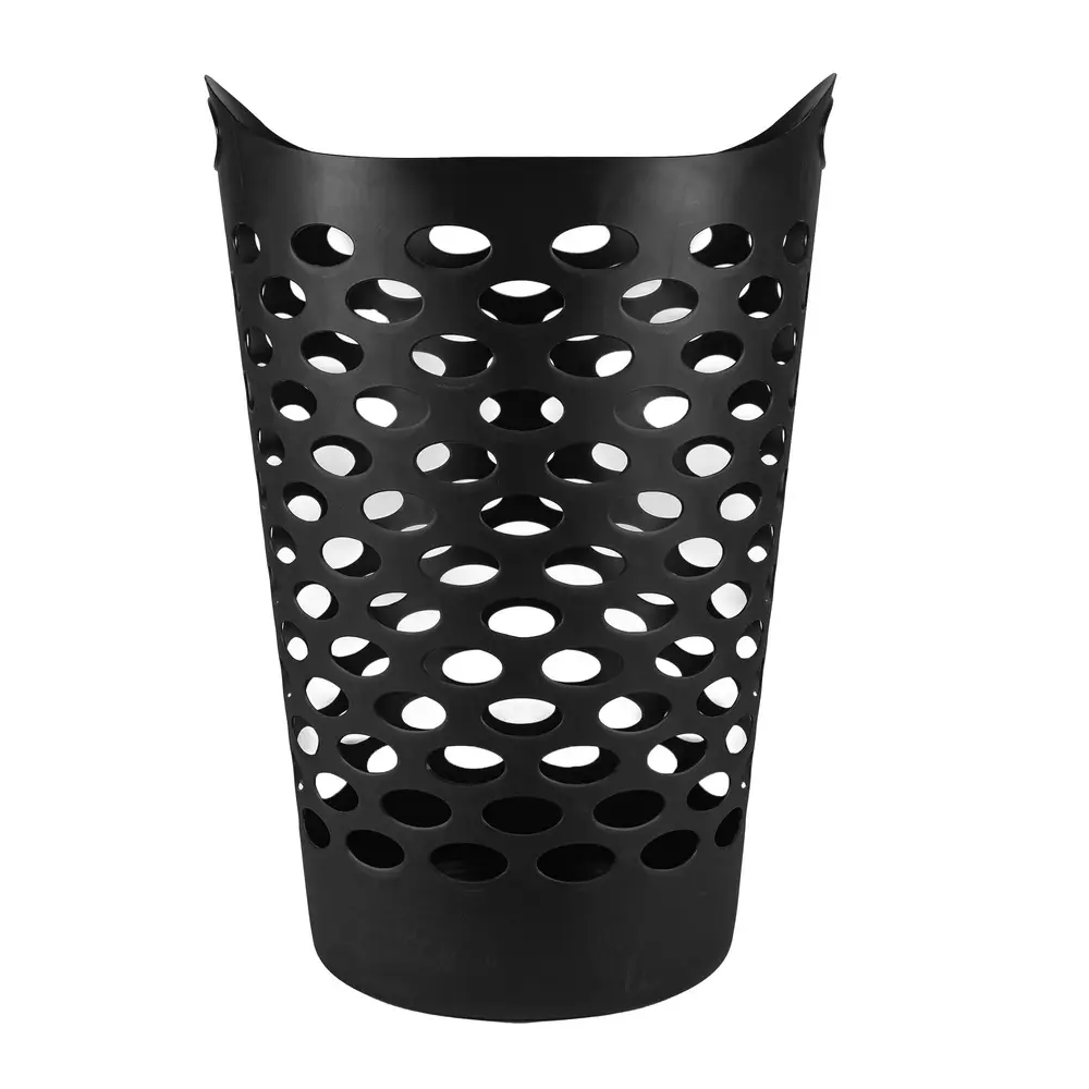 Laundry Hamper With Carrying Handles Round Shape Durable Plastic