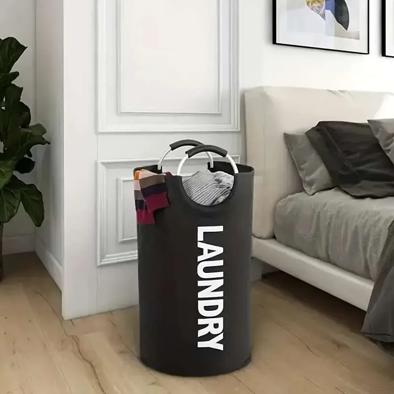Foldable Laundry Basket With Soft Handle Large Capacity Dirty Clothes Storage