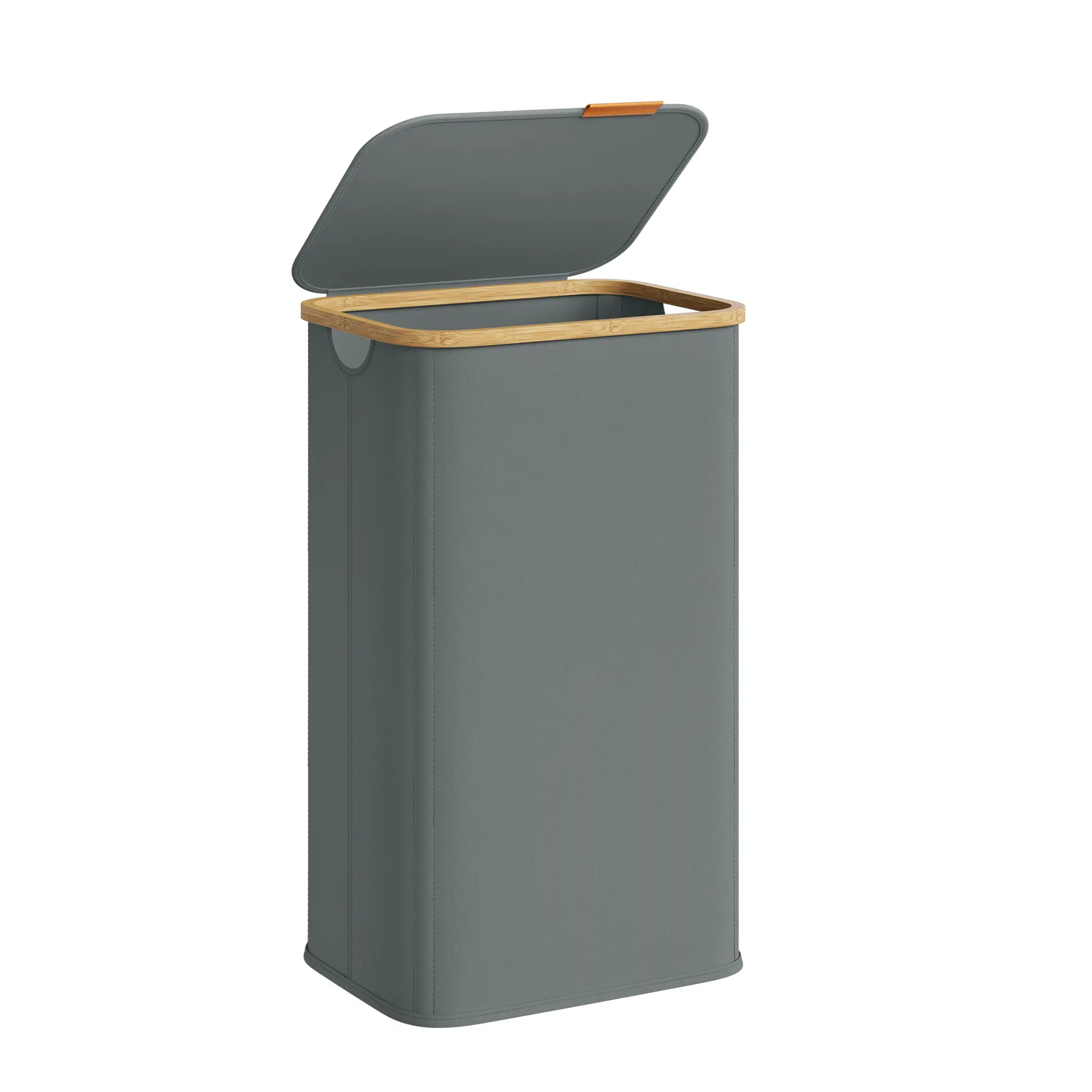 Laundry Hamper Laundry Basket With Lid Foldable Storage Basket Bamboo Frame