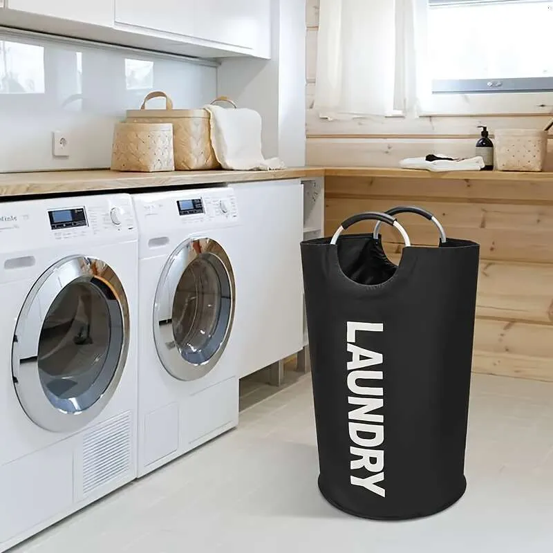 Foldable Laundry Basket With Soft Handle Large Capacity Dirty Clothes Storage