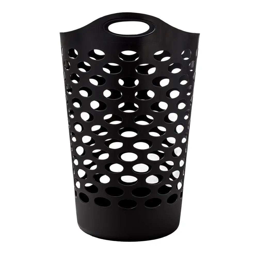 Laundry Hamper With Carrying Handles Round Shape D...