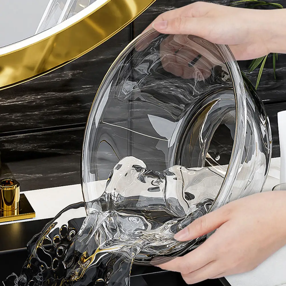 Small And Portable Transparent Plastic Washbasin