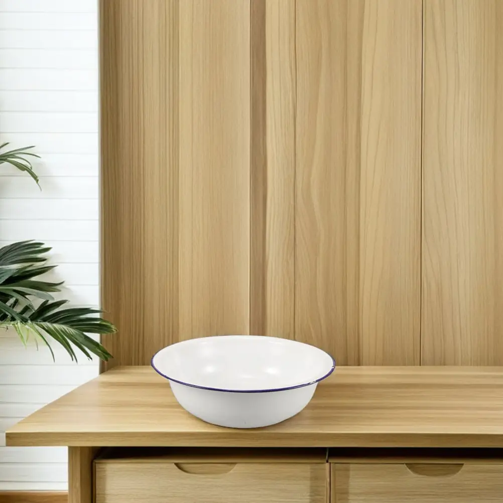 Retro Enamel Large Capacity Multifunctional Washbasin