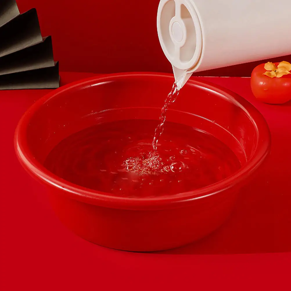 Thickened Red Plastic Washbasin