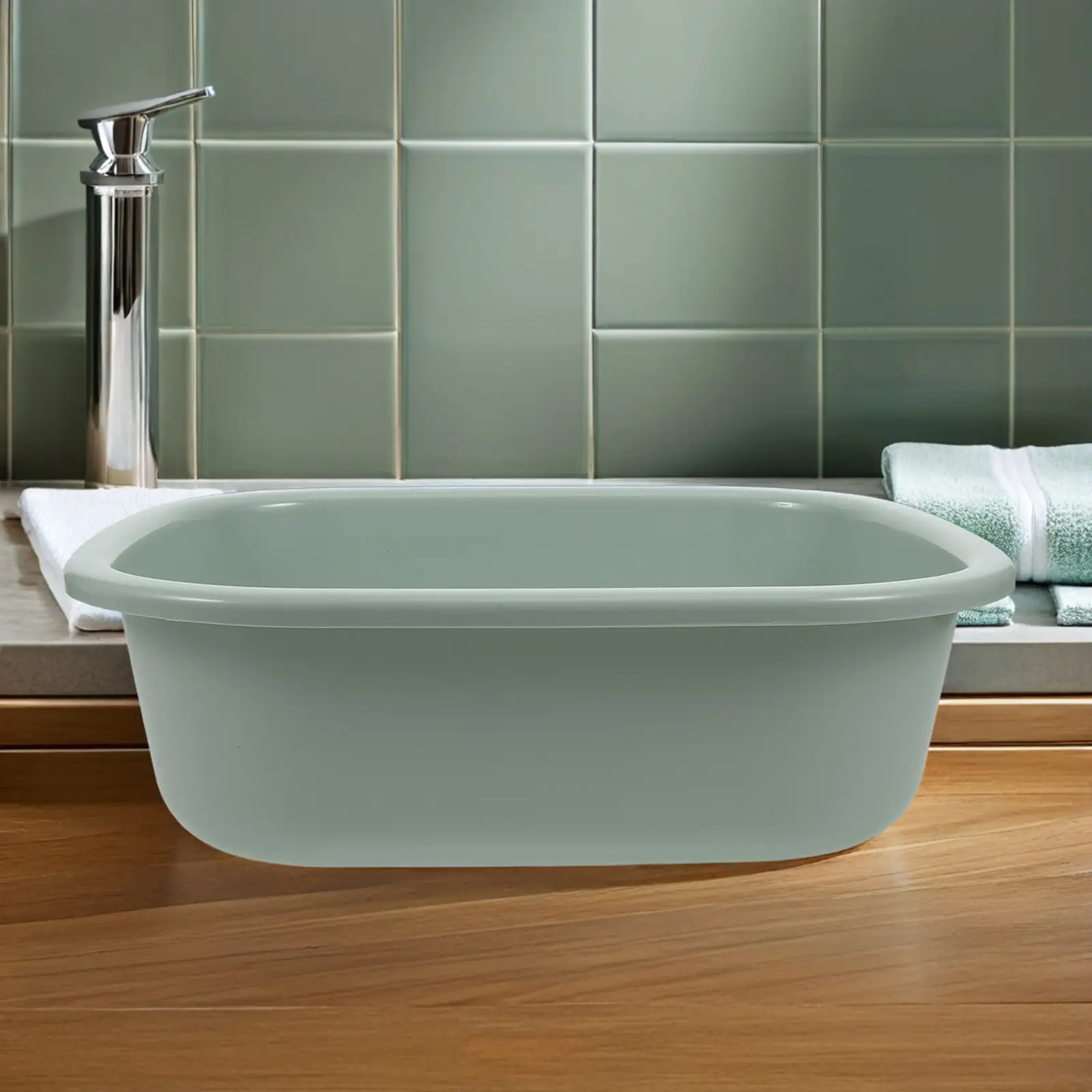 Heavy-Duty Plastic Washbasin Multi-Functional