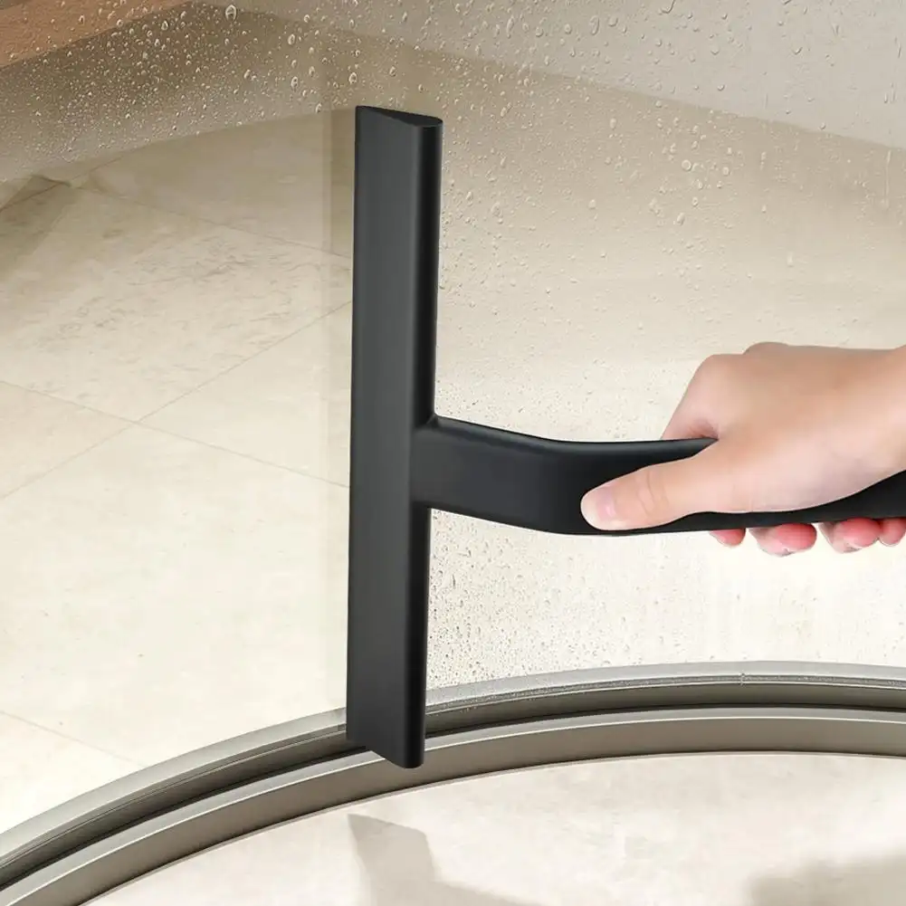 Shower Squeegee Built-in Hook Household Glass Wiper