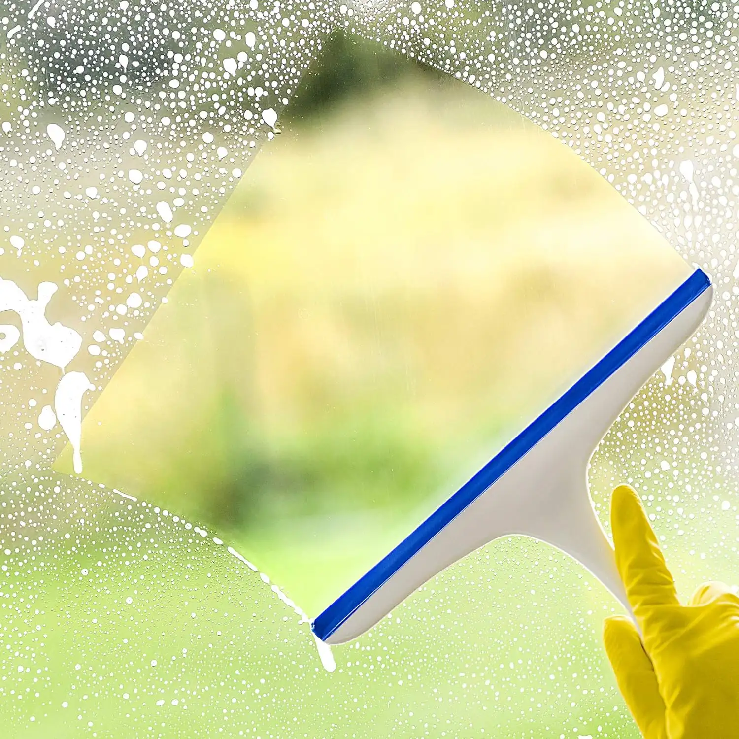 Shower Squeegee for Glass Doors Window Mirror Tile Cleaner Cleaning Wiper Squeegees Tool with Hook