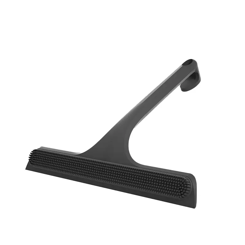 Glass Door Shower Squeegee Built-In Hook