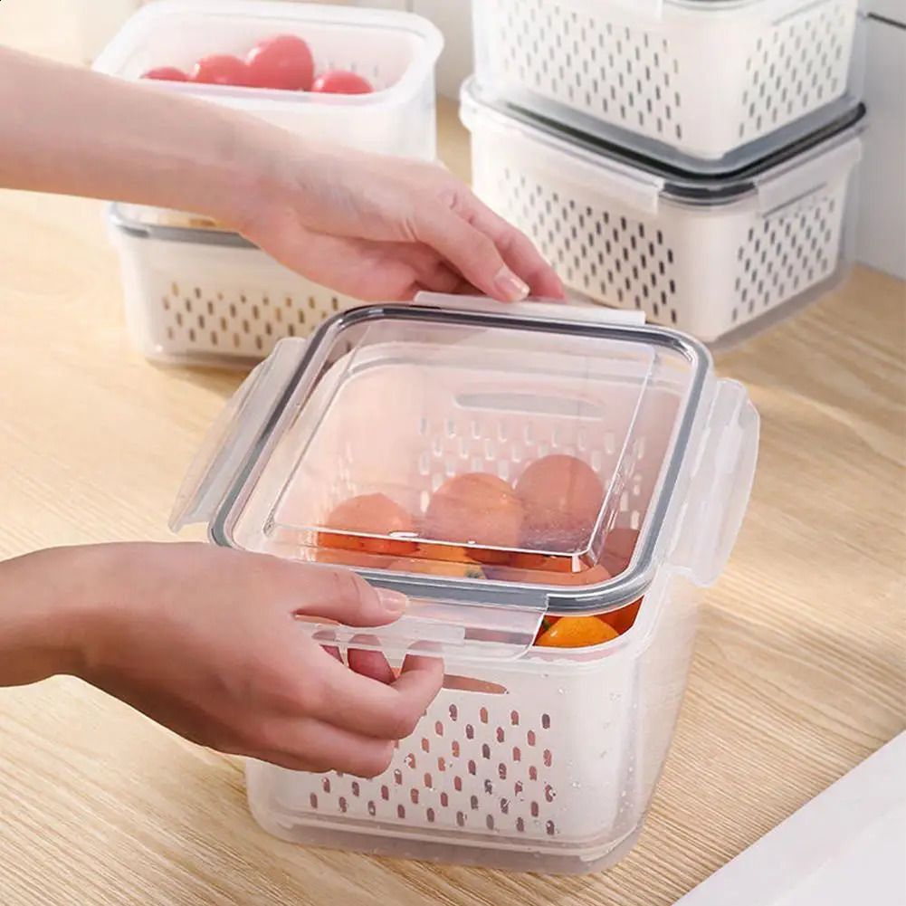 Fresh Fruit And Vegetable Box Drain Basket